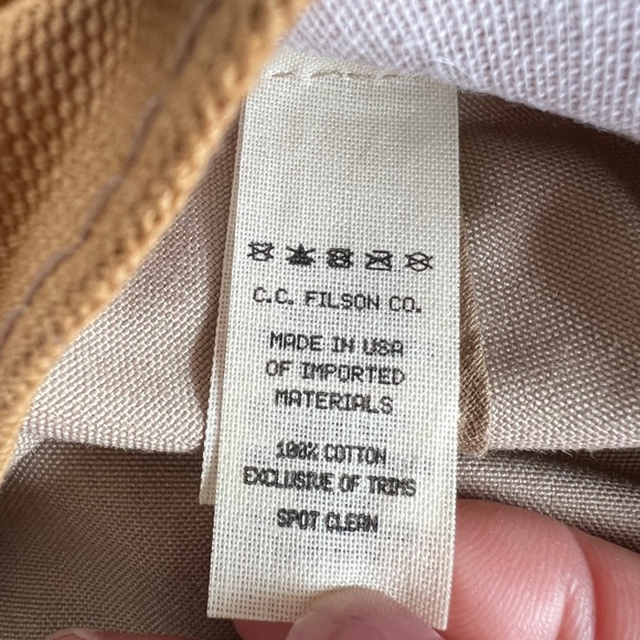 Filson Bucket Hat Sz M Desert Tan Outdoor Fishing Hiking 100% Cotton USA Packer - Picture 12 of 12